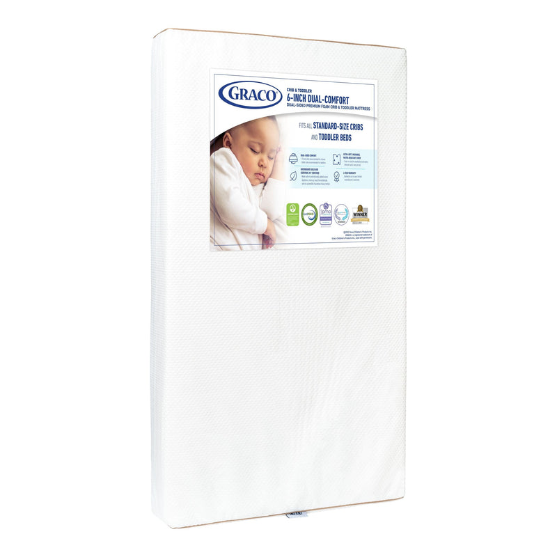 Graco Premium Dual-Comfort Crib & Toddler Mattress W0