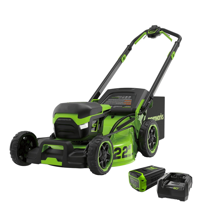 Greenworks 22-in 60V Self-Propelled Mower with 1 x 8.0Ah Battery and 6A Charger Y5