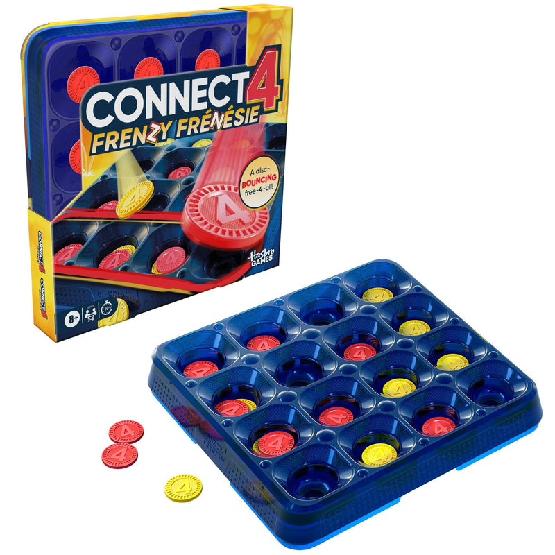 Hasbro Connect 4 Frenzy Strategy Board Game, Bilingual D8