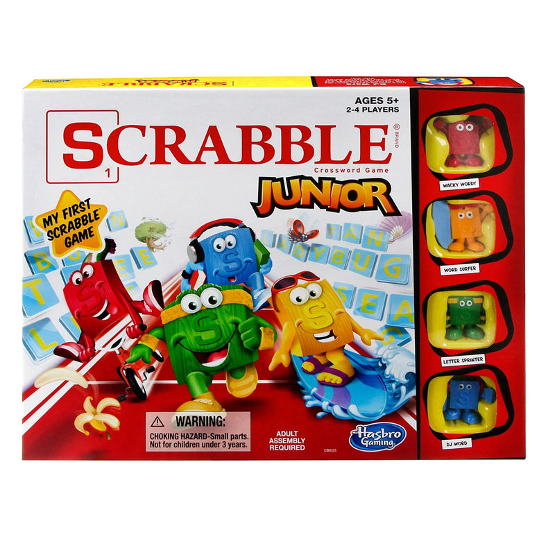 Hasbro Games Scrabble Junior 2-4 Player Board Game, English/French, Ages 5+ U9