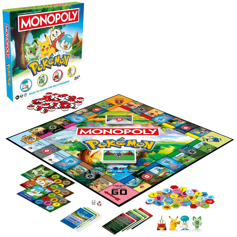 Hasbro Monopoly Classic Board Game: Pokemon Edition V6