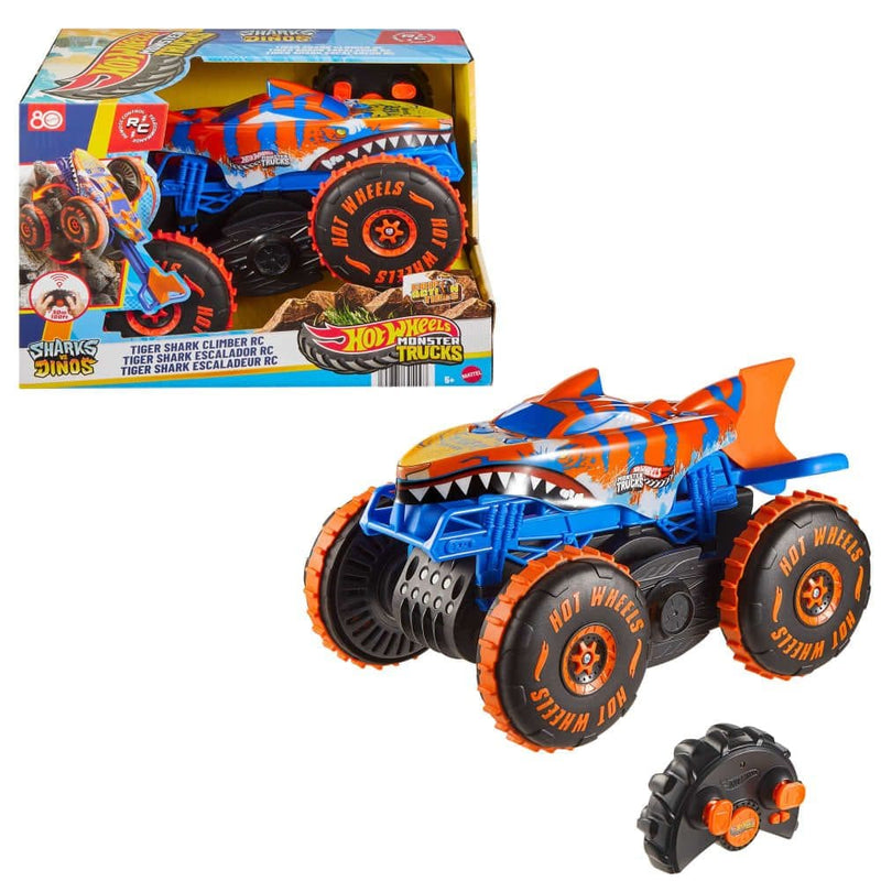 Hot Wheels Monster Tricls R/C Tiger Shark Climber for Ages 5+ I6