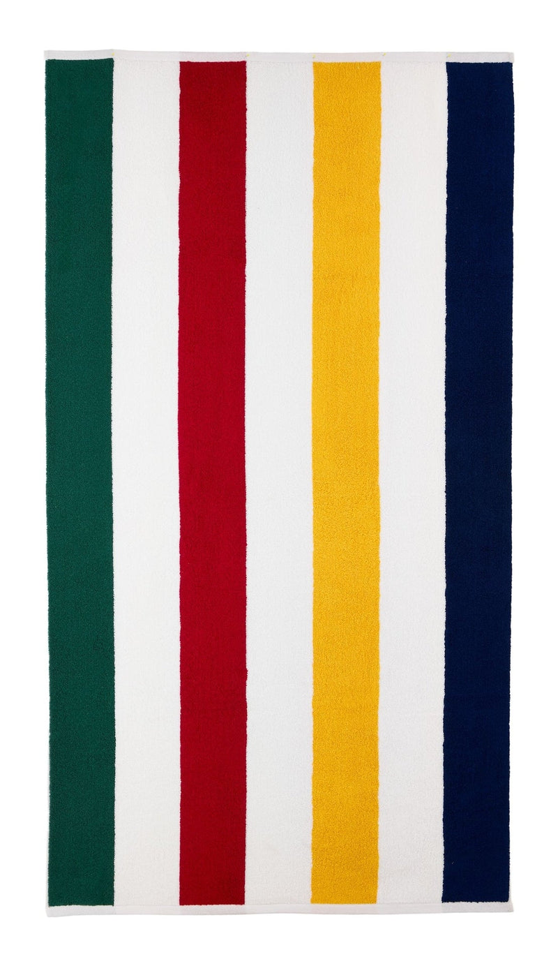 Hudson’s Bay Stripes Beach Towel, Cabana Vertical, Multi-Coloured, 70-in x 40-in B8