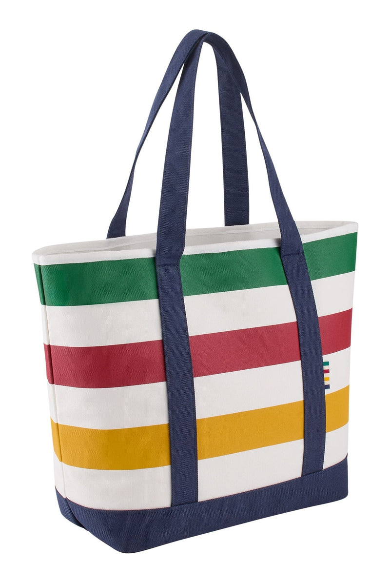 Hudson's Bay Stripes Signature Canvas Tote Bag, 7.5-in, Navy I9