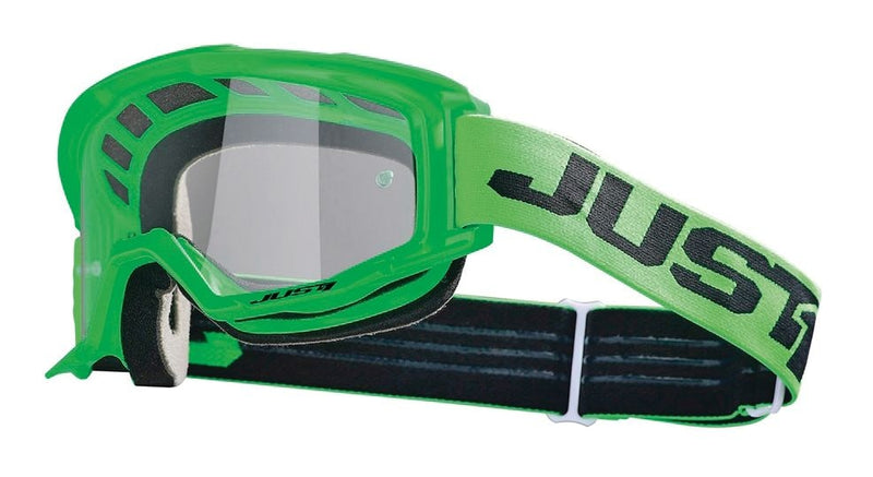 Just1 Vitro Powersports Anti-Fog Scratch-Resistant Goggles, Fluorescent Green R3