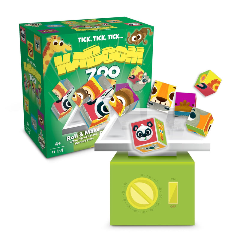 Kaboom Zoo Dice Rolling Game, Ages 4+ V4