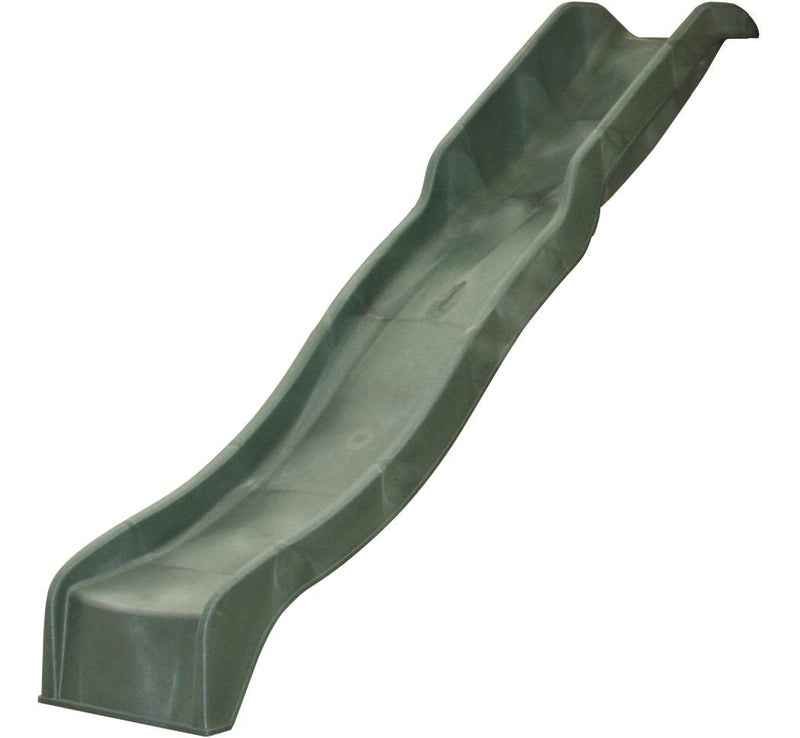 KidKraft Outdoor Plastic Wave Slide, Green, Ages 3 -10 H6