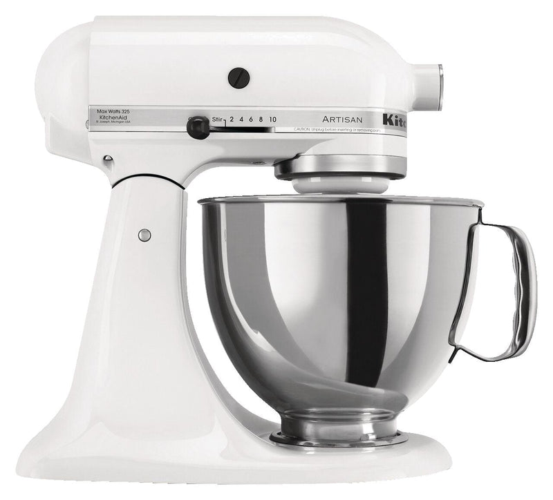 KitchenAid Artisan Series 5-Quart Tilt-Head Stand Mixer, White A3