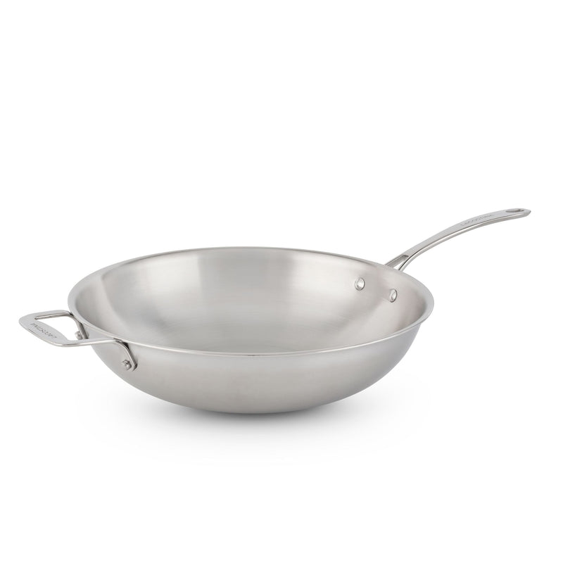 Lagostina 3-Ply Clad Commercial Wok Fry Pan, 32-cm Q8