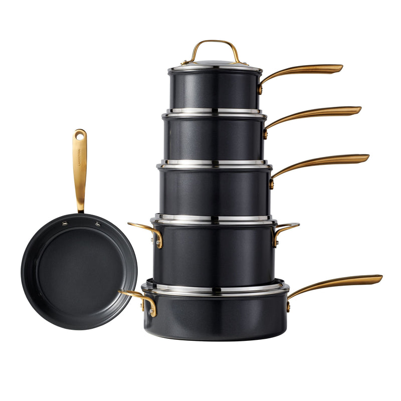 Lagostina Eleganza Ceramic Pro Non-Stick Cookware Set, 11-pc P1