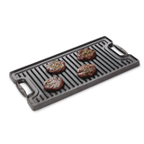Lagostina Pre-Seasoned Cast Iron Reversible Grill, Oven & BBQ Safe, Black, 20-in x 10-in