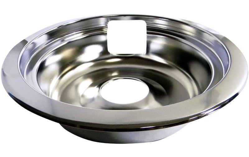 Laser 62469 Universal Stove Drip Pan with Trim Ring, Bright Chrome, 6-in J0