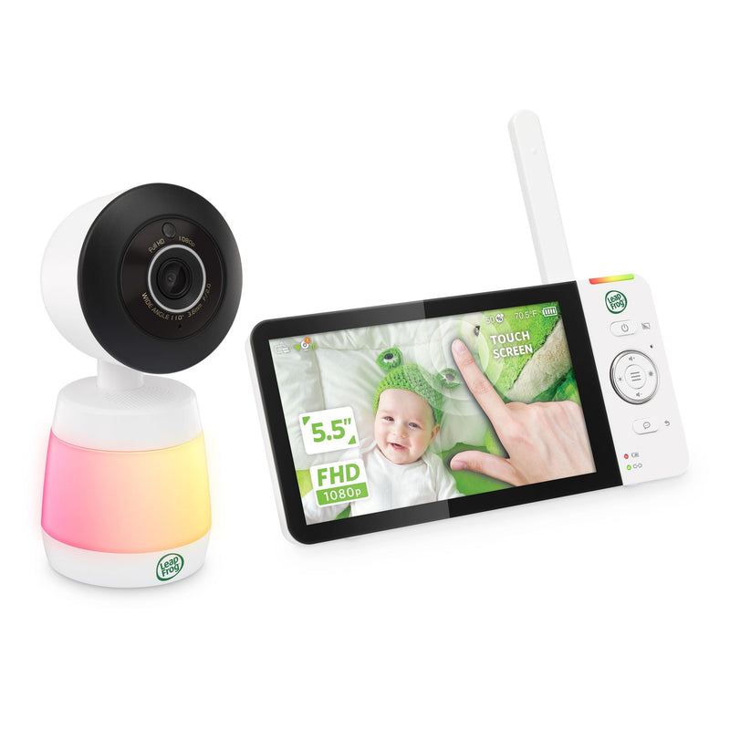 Leapfrog LF2936FHD-Touch Remote Access Pan & Tilt Smart Video Baby Monitor with Colour Night Vision, 5.5-in Screen B8