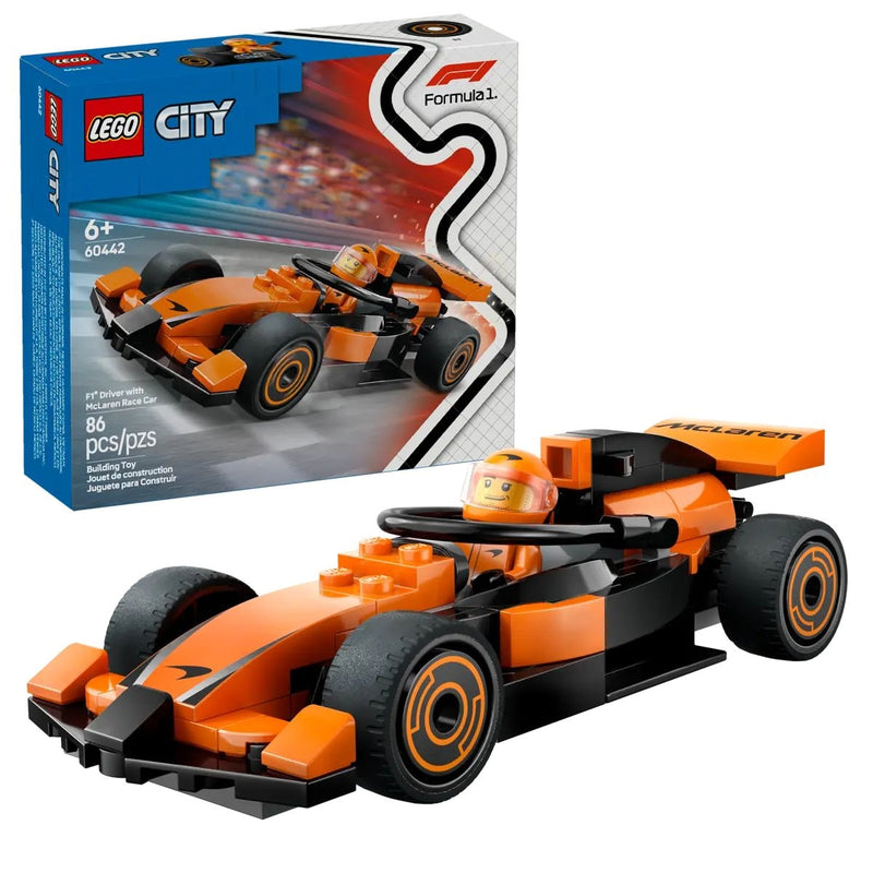 Lego City 60442 F1 Driver with McLaren Race Car, 86-pc H2