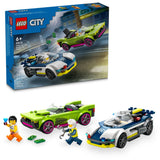 LEGO City Police Car and Muscle Car Chase - 60415, 213-pcs, Ages 6+
