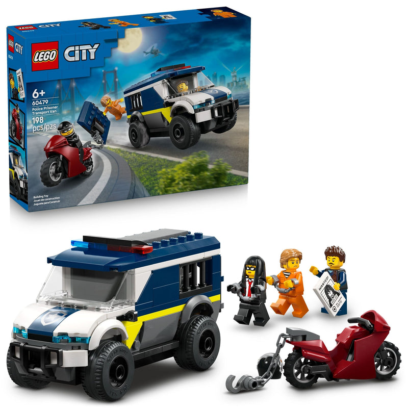LEGO City Police Prisoner Transport Van Building Set - 60479, 198-pcs, Ages 6+ J2