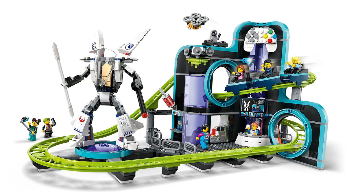 LEGO City Robot World Roller-Coaster Park Building Set - 60421, 986-pcs, Ages 8+