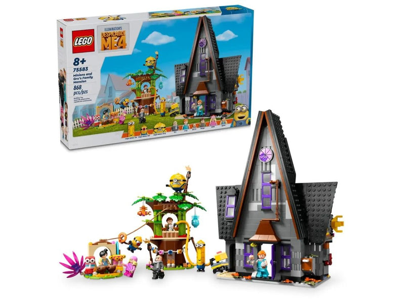 LEGO Despicable Me 4 Minions and Gru's Family Mansion - 75583, 868-pcs, Ages 8+ Q4
