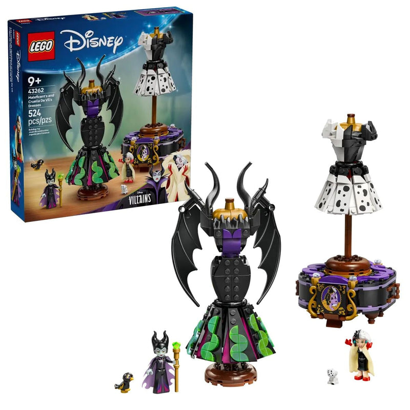 LEGO Disney Villains Maleficent’s and Cruella De Vil’s Dresses - 43262, 524-pcs, Ages 9+ H4