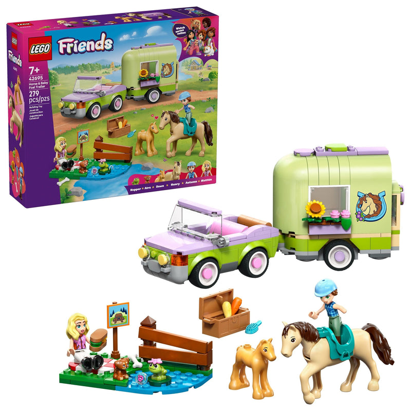 LEGO Friends Horse & Baby Foal Trailer - 42695, 279-pcs, Ages 6+ U9