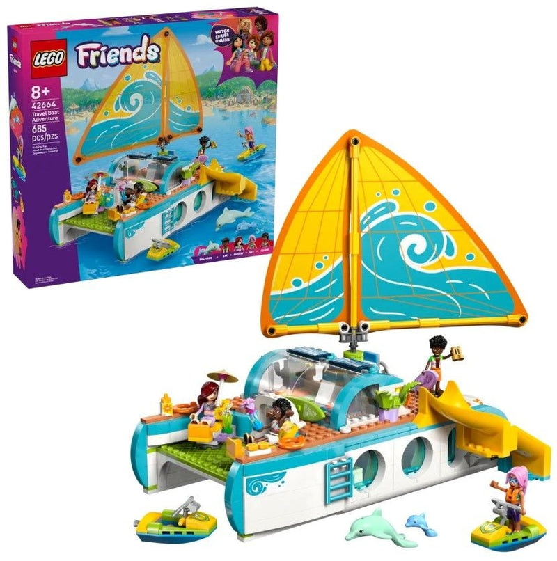 LEGO Friends Travel Boat Adventure - 42664, 685-pcs, Ages 8+ F8
