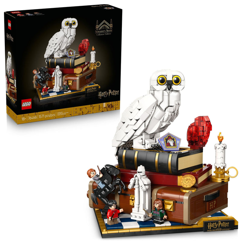 LEGO Harry Potter Sorcerer's Stone – Collectors' Edition Toy Building Set - 76466, 1571-pcs, Ages 18+ Z5