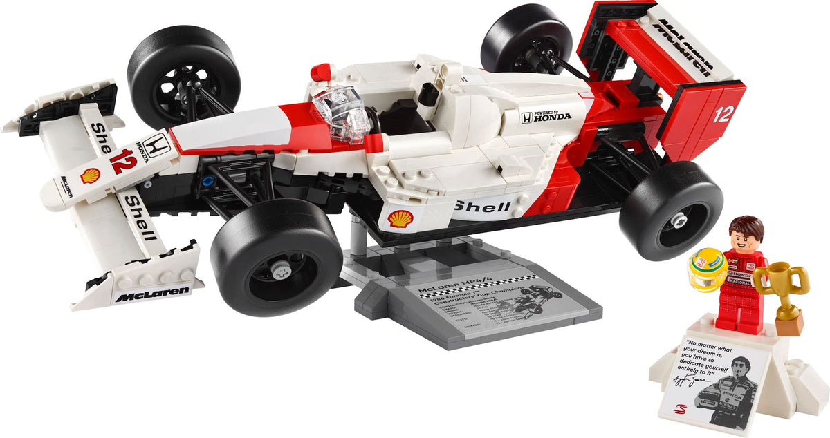 LEGO Icons McLaren MP4/4 & Ayrton Senna Race Car- 10330, 693-pcs, Ages 18+