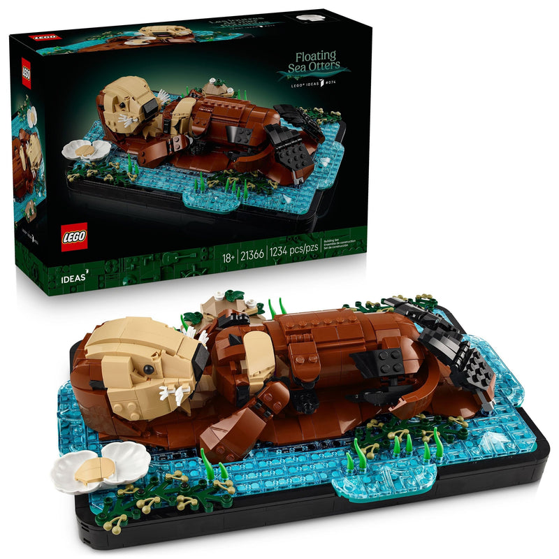 LEGO Ideas Floating Sea Otters Building Toy Set - 21366, 1234-pc, Ages 18+ T9