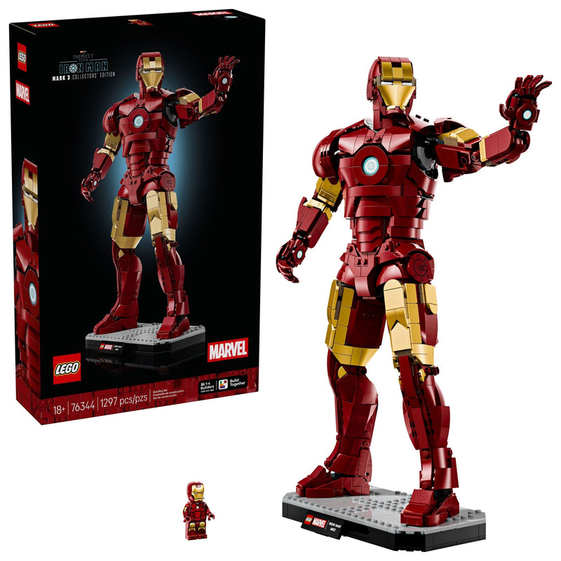 LEGO Marvel Iron Man Mark 3 Collectors’ Edition - 76344, 1297-pcs, Ages 18+ M1