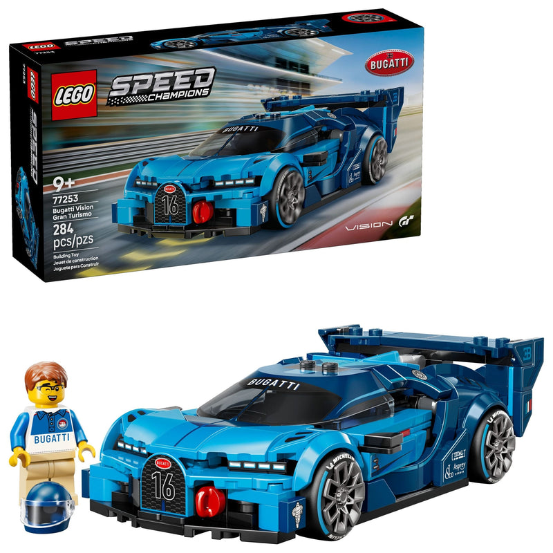 LEGO Speed Champions Bugatti Vision Gran Turismo Hyper Sports Car - 77253, 284-pcs, Ages 9+ G4
