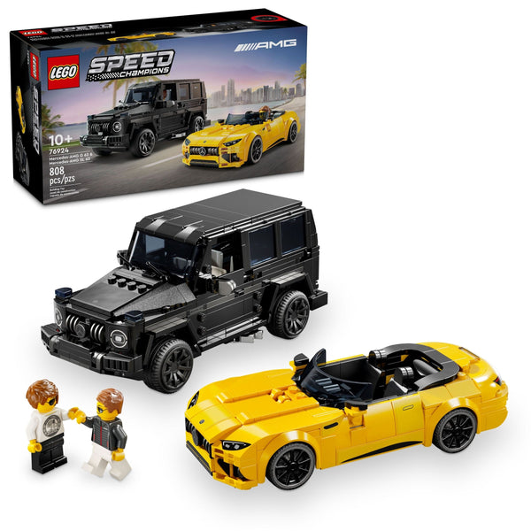 LEGO Speed Champions Mercedes-AMG G 63 & Mercedes-AMG SL 63 - 76924, 806-pcs, Ages 10+ U3