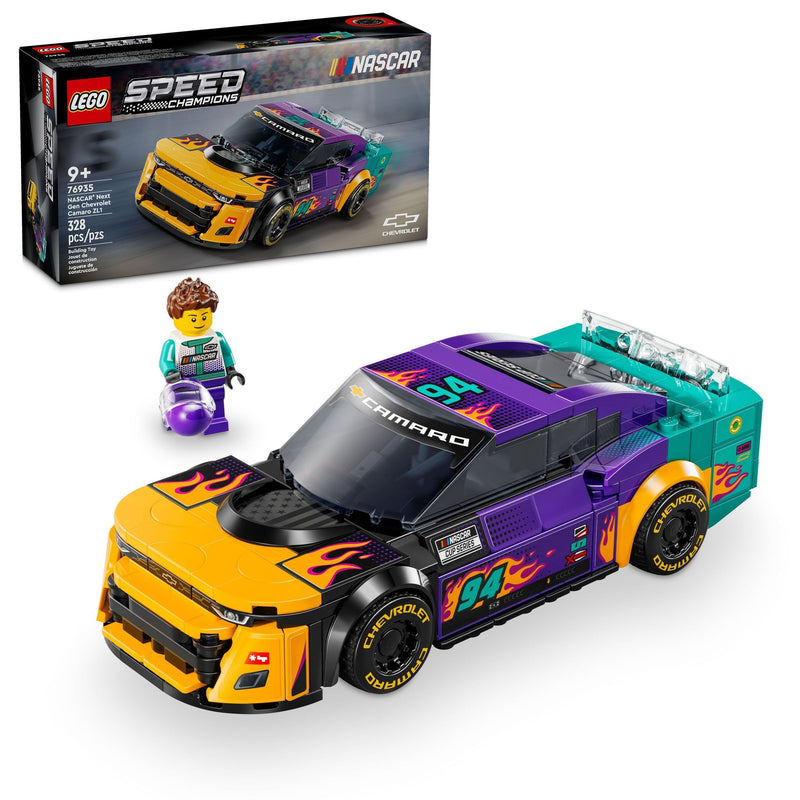 LEGO Speed Champions NASCAR Next Gen Chevrolet Camaro ZL1 - 76935, 328-pcs, Ages 9+ Y8