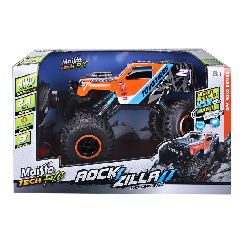 Maisto Tech Remote Controlled Indoor/Outdoor Rockzilla Truck Vehicle Toy, Ages 8+ G3