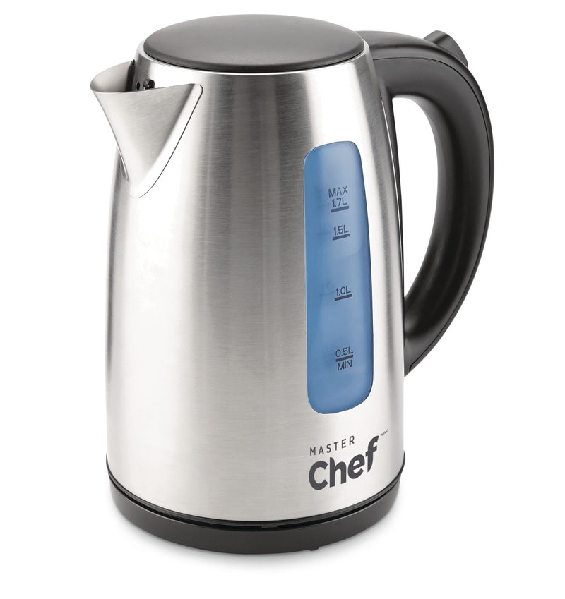 MASTER Chef Cordless Electric Kettle with Auto Shut Off, Stainless Steel, 1.7-L D4