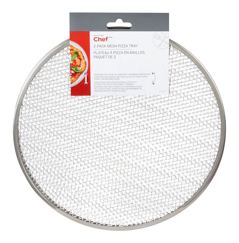MASTER Chef Mesh Round Pizza Tray Set, 2-pk N5