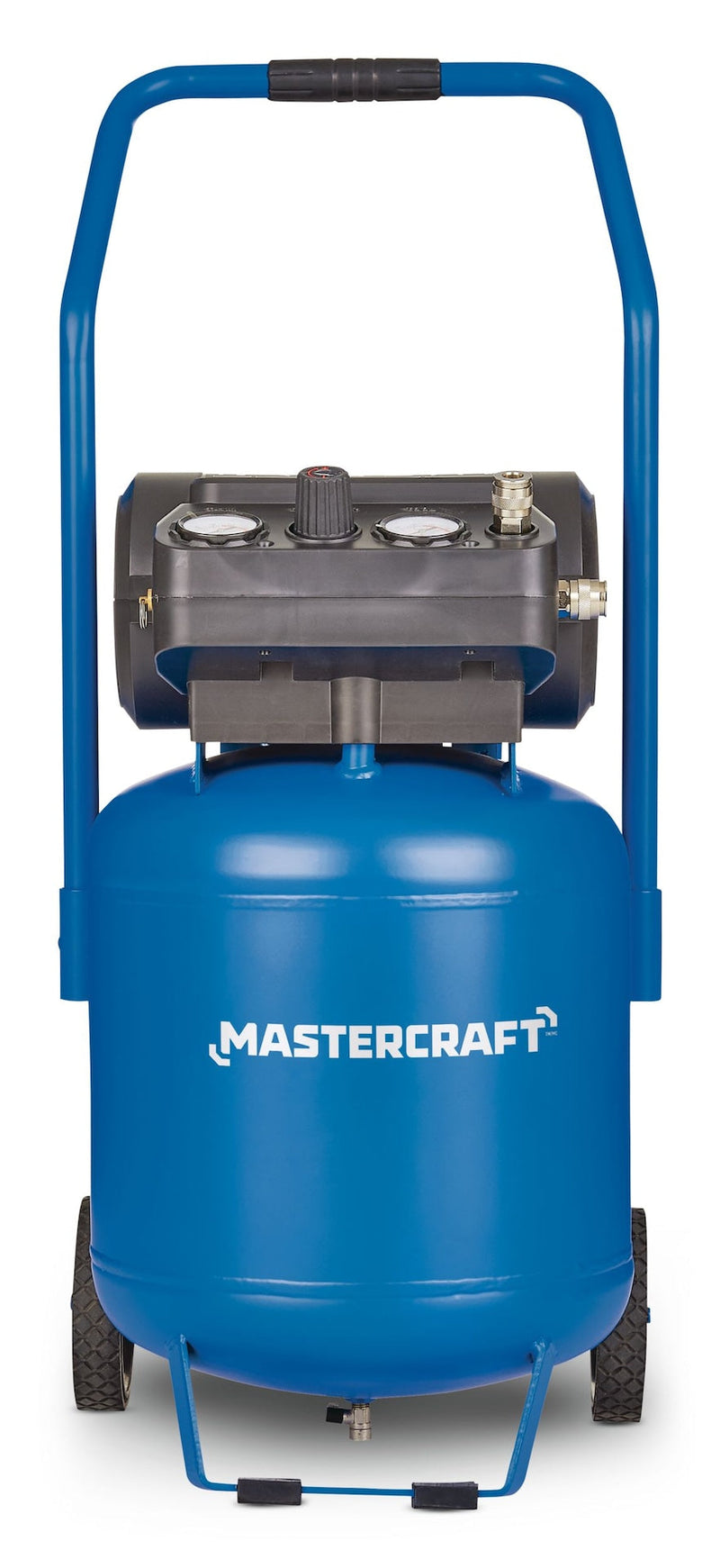 Mastercraft 10-Gallon Oil-Free Portable Vertical/Horizontal Air Compressor, 135 PSI, 1.8 HP W9