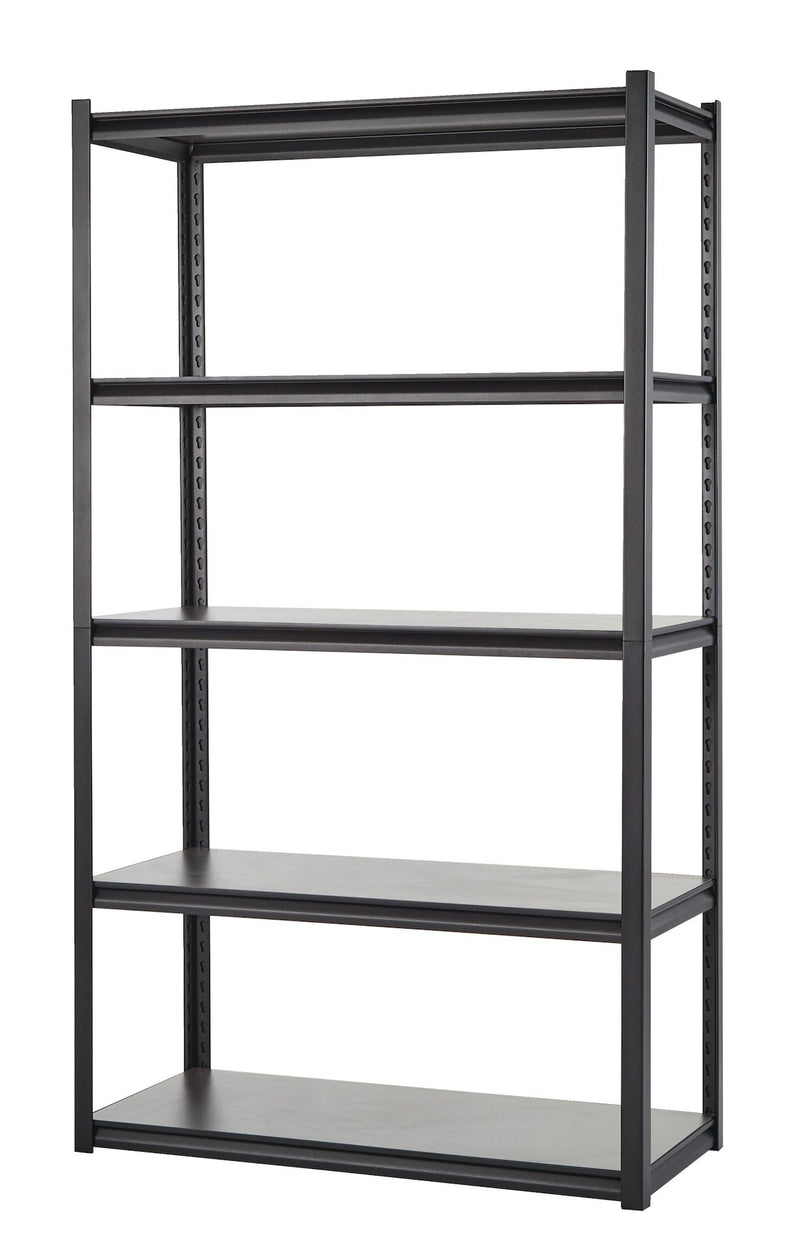 Mastercraft Adjustable 5-Shelf Steel Metal & Wood Storage Rack / Shelving Unit, 41 x 18 x 72-in I1