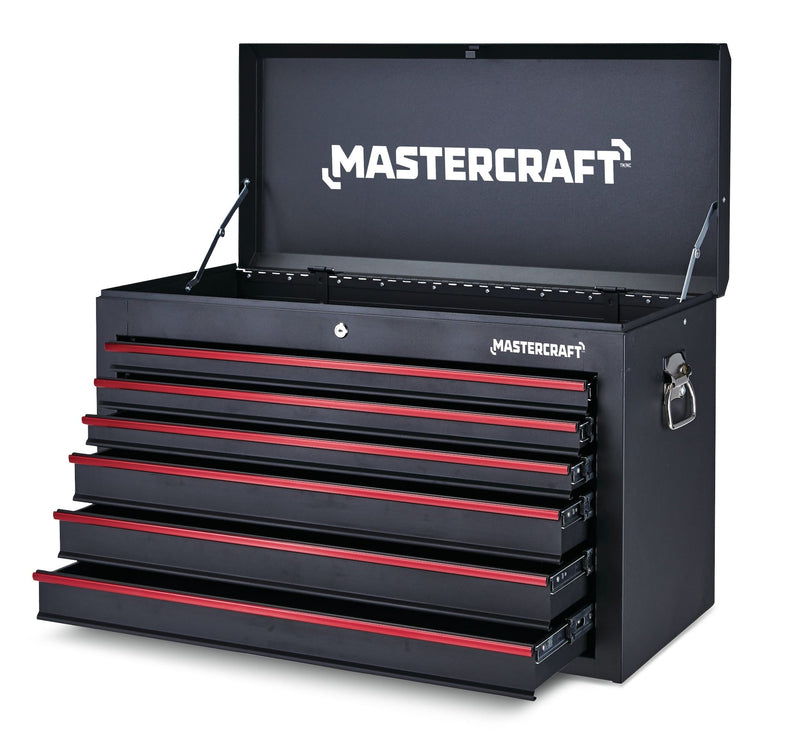 Mastercraft Tool Chest with 6 Drawers, Black, 36-in E0