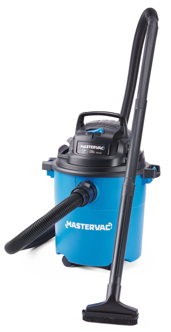 Mastervac VOC507P 4.0 Peak HP Wet/Dry Shop Vacuum with Hose & Accessories, 18.9-L U3