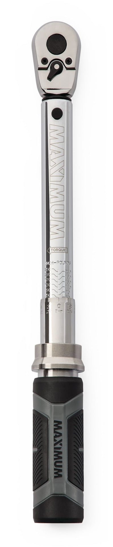 MAXIMUM 3/8-in Drive Torque Wrench, 50-250 in-lbs V6