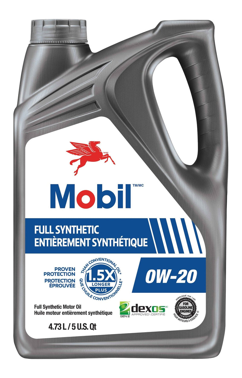 Mobil 0W20 Full Synthetic Engine/Motor Oil, 4.73-L Y3