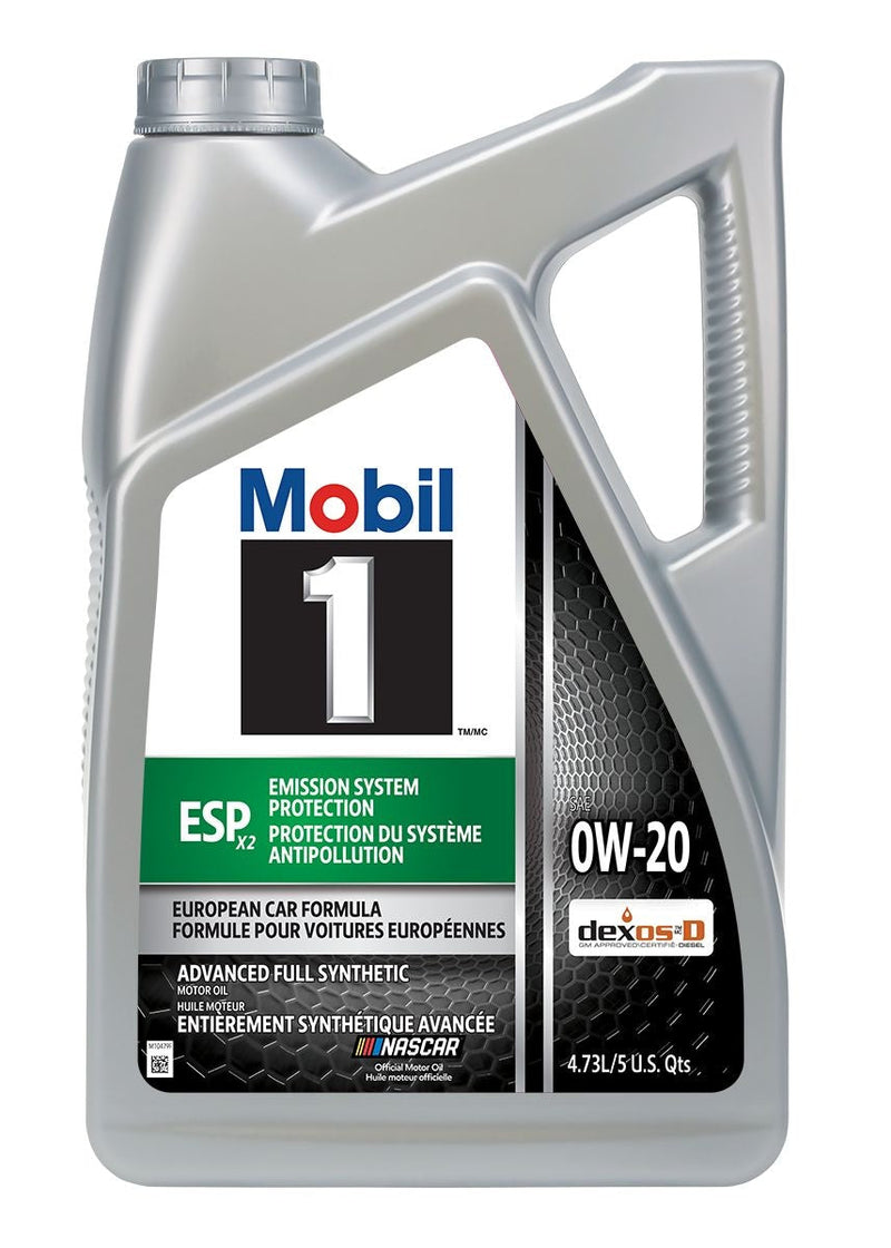 Mobil 1 ESP x2 Advanced 0W20 Full Synthetic Engine/Motor Oil, 4.73-L J5