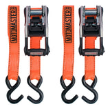 MotoMaster 3,000-lb Heavy-Duty Ratchet Tie Down Straps, with Power Grip Padded Handles, 1.25-in x 10-ft, 2-pk