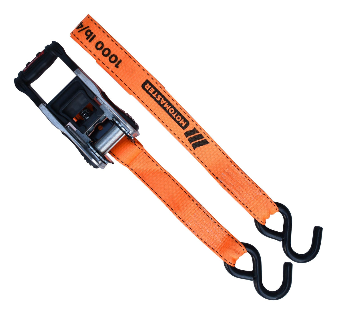 MotoMaster 3,000-lb Heavy-Duty Ratchet Tie Down Straps, with Power Grip Padded Handles, 1.25-in x 10-ft, 2-pk