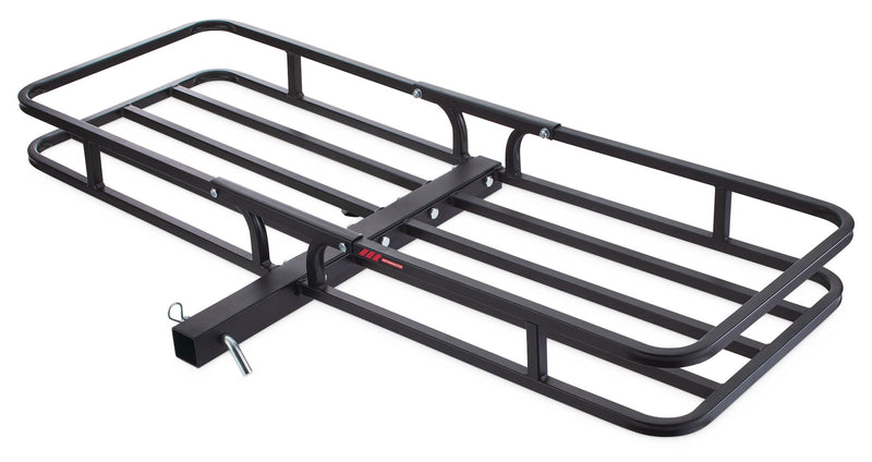 MotoMaster Steel Hitch Basket Cargo Carrier, 500-lb Capacity, Black U2