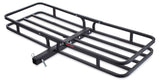 MotoMaster Steel Hitch Basket Cargo Carrier, 500-lb Capacity, Black