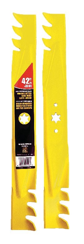 MTD Xtreme 3-in-1, 2-Blade Replacement Set for 42-in Lawn Tractor Cutting Decks, Yellow X1
