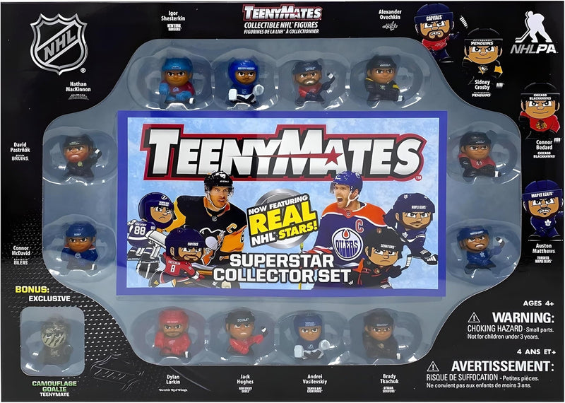 NHL Teenymates Collectible Gift Set for Ages 4+, 1-in, 13-pc O0