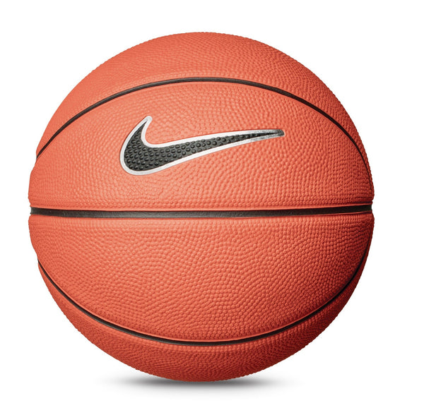 Nike Skills Mini Kids' Indoor/Outdoor Rubber Basketball, Size 3 (22.5-in), Amber/Black/White S8