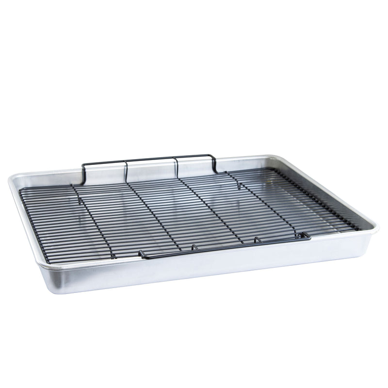 Nordicware Oven Crisp Aluminum Baking Sheet with Tray, 2-pc Q8